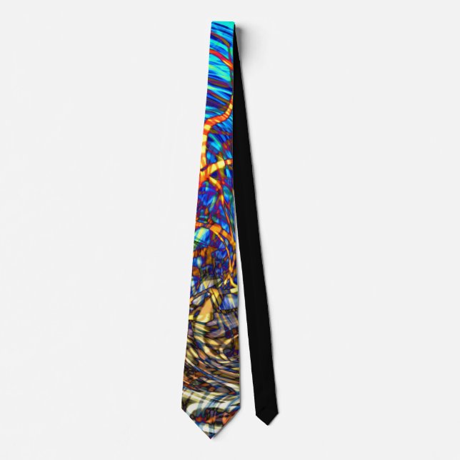 Abstraktes Hartglas - Neck Tie Krawatte (Vorderseite)