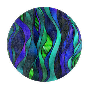 Abstraktes Hartglas Schneidebrett