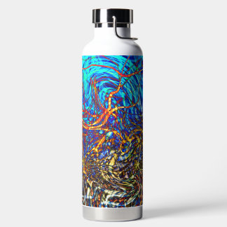 Abstraktes Hartglas - Thor Trinkflasche