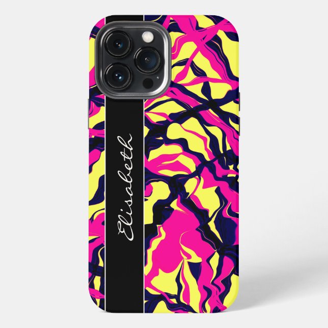Abstraktes hell iPhone 13 pro max hülle (Rückseite)