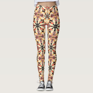 Abstraktes, hellgelbes Muster Leggings