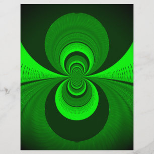 Abstraktes hellgrünes grooviges Kaleidoskopmuster