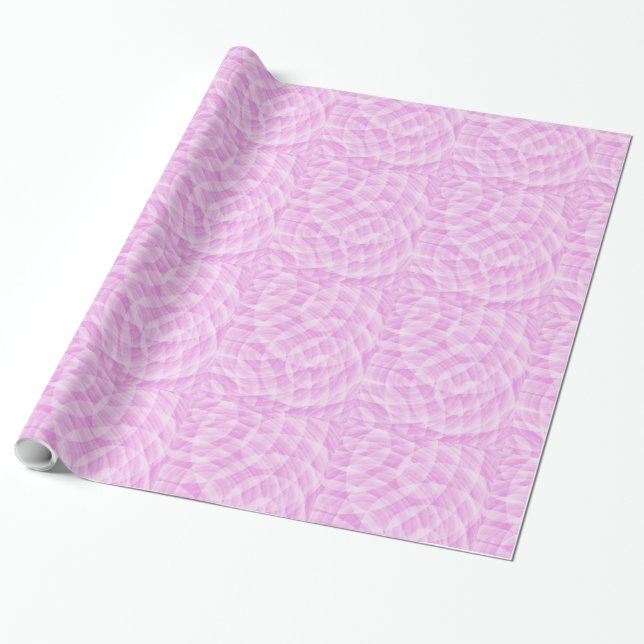 Abstraktes, hellrosa Musterpapier Geschenkpapier (Ungerollt)