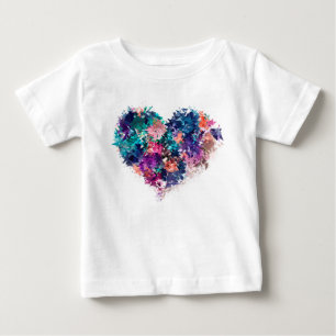 Abstraktes Herz Baby T-shirt