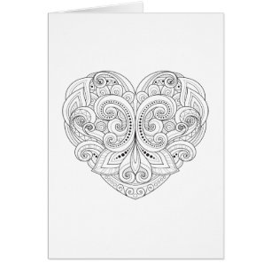 Abstraktes Herz-Gekritzel