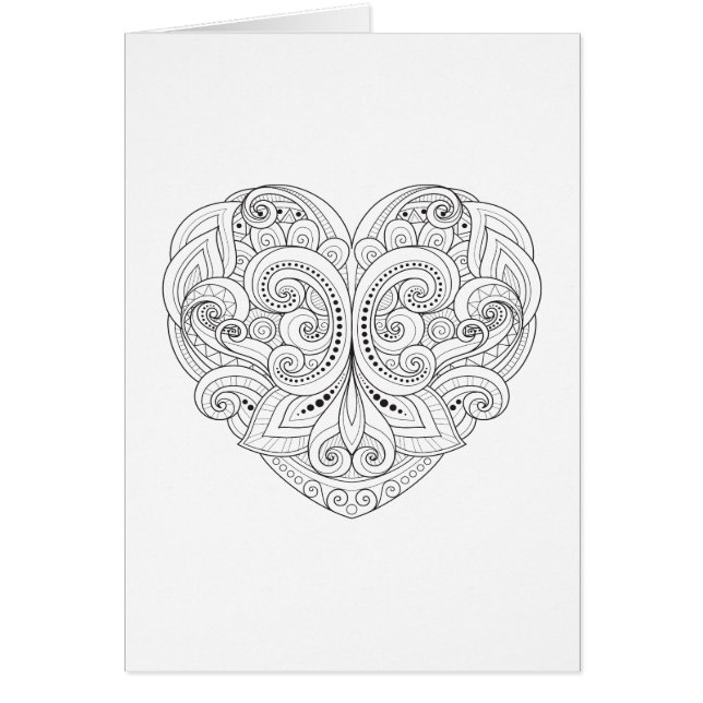 Abstraktes Herz-Gekritzel (Vorne)