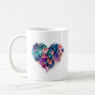 Abstraktes Herz Kaffeetasse