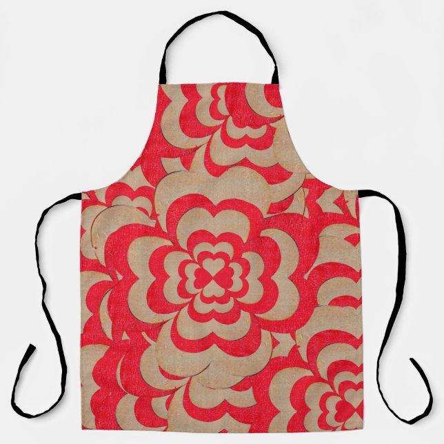 Abstraktes Herzdesign. Valentinstag Schürze (Vorderseite)