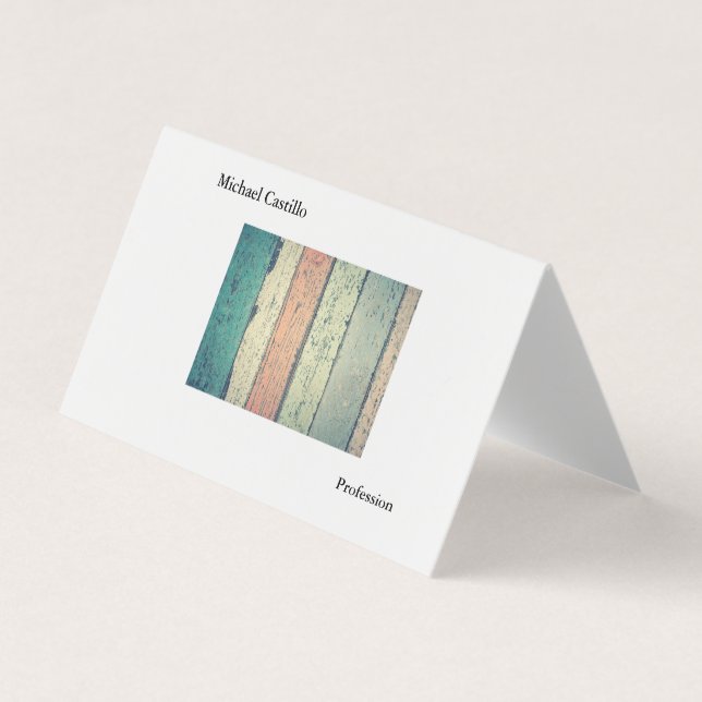 Abstraktes Holz Schwarz-weiß Minimalistisch Modern Visitenkarten (Vorderseite)