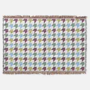 Abstraktes Houndstooth-inspiriertes geometrisches Decke