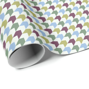 Abstraktes Houndstooth-inspiriertes geometrisches  Geschenkpapier