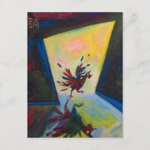 Abstraktes Huhn Postkarte