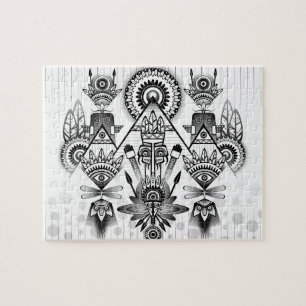 Abstraktes Indianerstamm