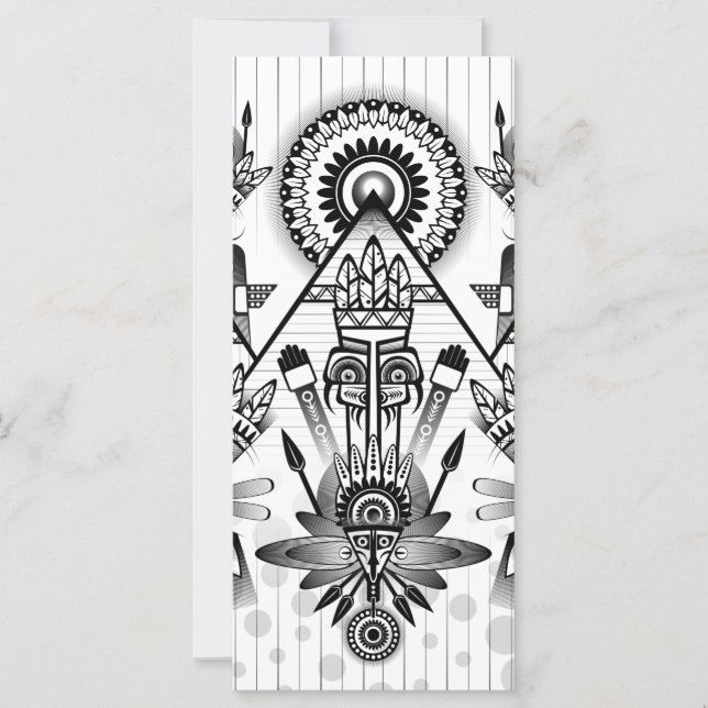 Abstraktes Indianerstamm (Vorderseite)