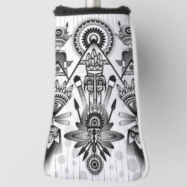 Abstraktes Indianerstamm Golf Headcover