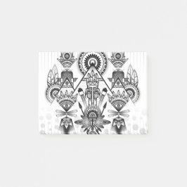 Abstraktes Indianerstamm Post-it Klebezettel