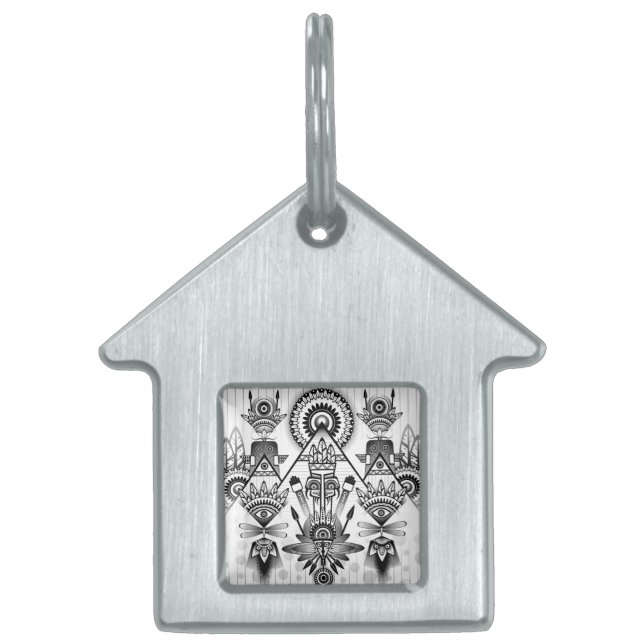 Abstraktes Indianerstamm Tiermarke (Vorderseite)