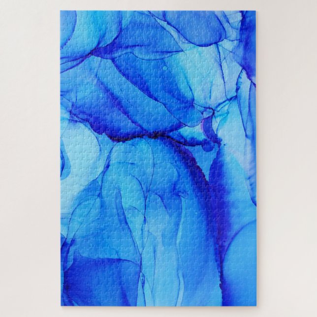 Abstraktes Indigo (Vertikal)