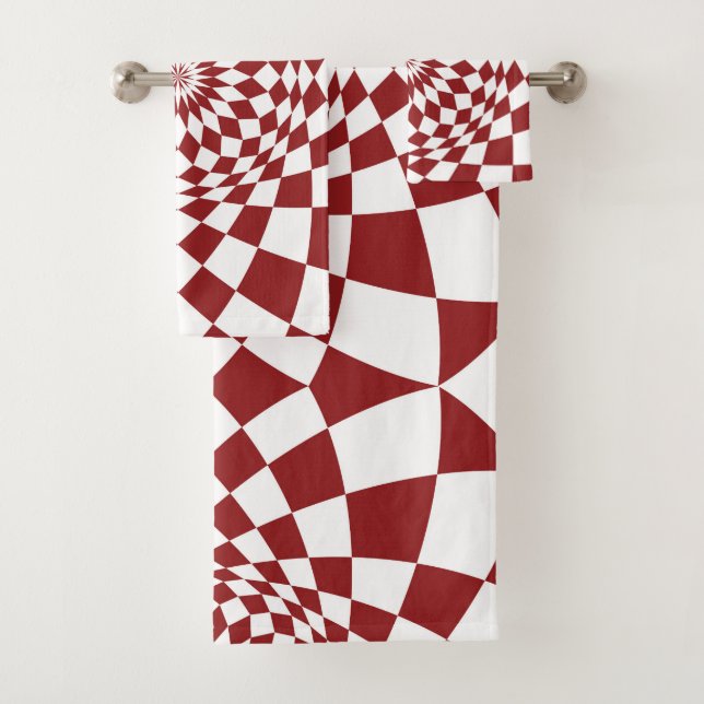 Abstraktes Innendesign Badhandtuch Set (Insitu)
