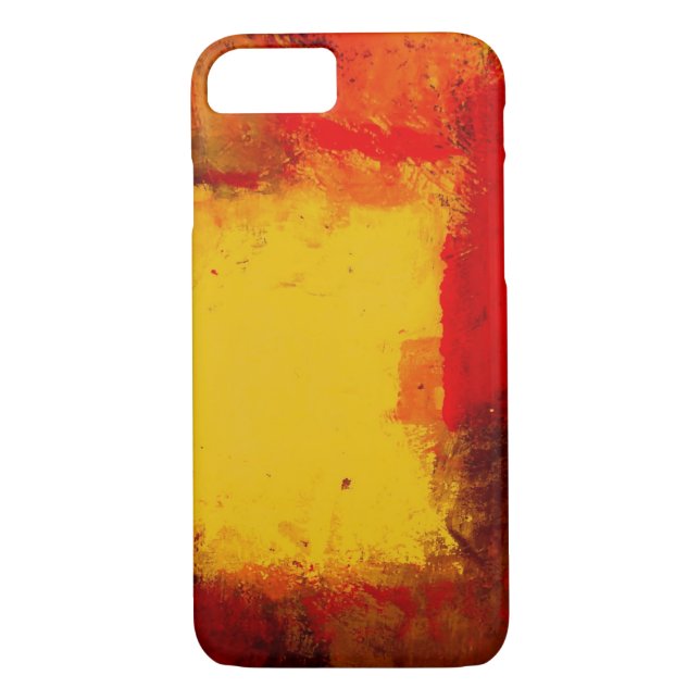 Abstraktes iPhone 7, Fall: Red Yellow Case-Mate iPhone Hülle (Rückseite)