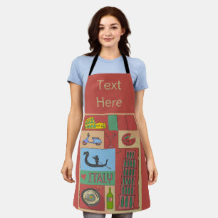Abstraktes Italien Design Hinzufügen von Text, Sch Schürze