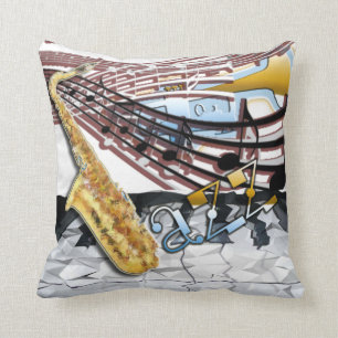 Abstraktes Jazz-Kissen Kissen