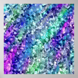 Abstraktes Kachel Poster