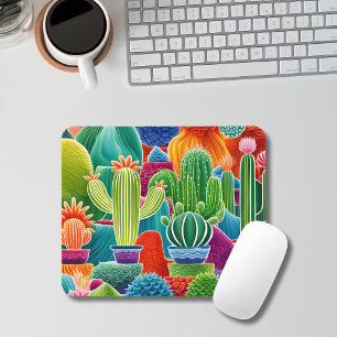 Abstraktes Kakteen Mousepad