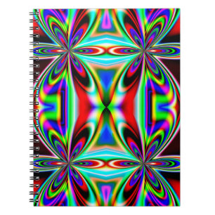 Abstraktes Kaleidoskop-Farbdesign-11438 Notizblock