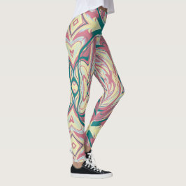 Abstraktes Kaleidoskop-Muster 21 Leggings