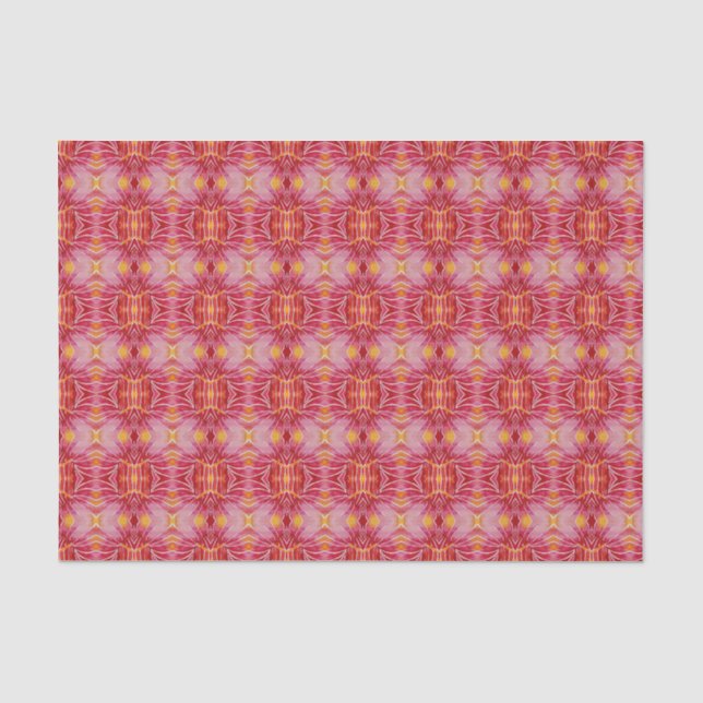 Abstraktes Kaleidoskop-Muster Seidenpapier (Vorderseite)