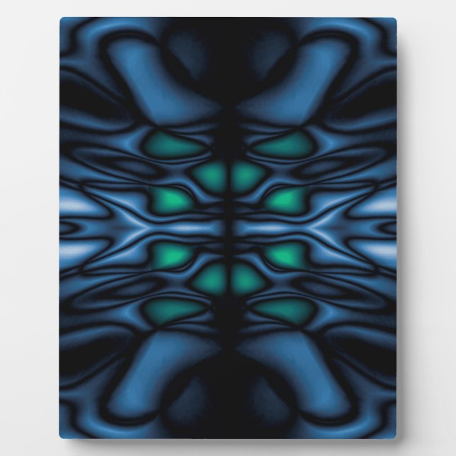Abstraktes Kaleidoskopmuster Fotoplatte (Vorderseite)