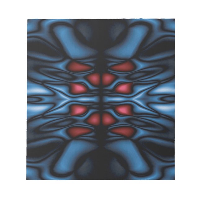 Abstraktes Kaleidoskopmuster Notizblock (Vorderseite)