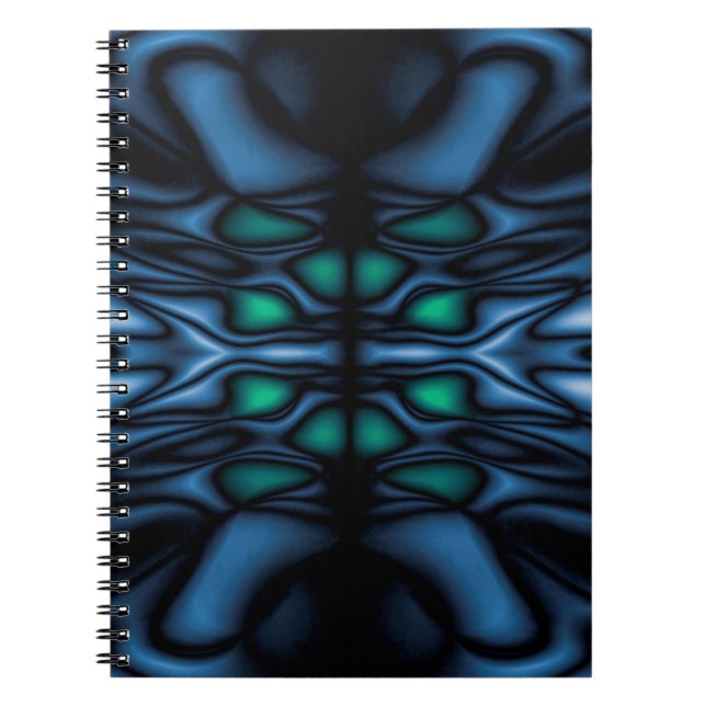 Abstraktes Kaleidoskopmuster Notizblock (Vorderseite)