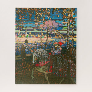 Abstraktes Kandinski Reitendes Paar Kunstmalerei
