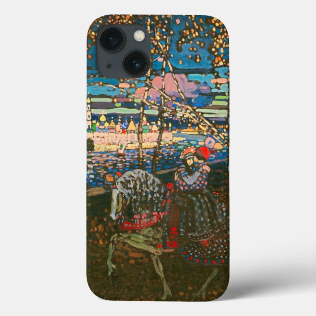 Abstraktes Kandinsky-Reitpaar farbenfroh Case-Mate iPhone Hülle (Rückseite)
