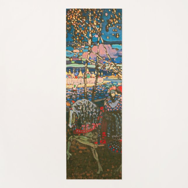 Abstraktes Kandinsky-Reitpaar farbenfroh Yogamatte (Vorderseite)