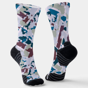 Abstraktes Kariertes Design 1 Socken