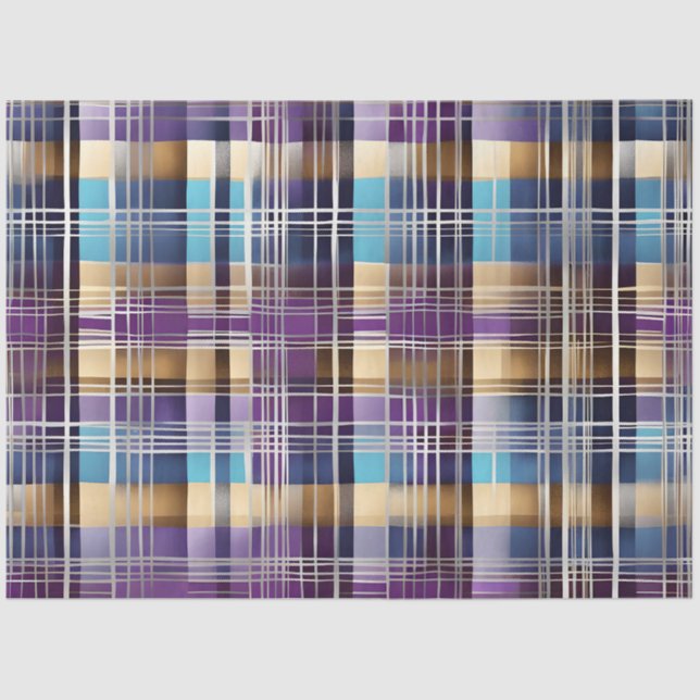 abstraktes kariertes Papierpapier Seidenpapier (Vorderseite)