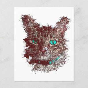 Abstraktes Katzen-Geschenk Niedliche Katze für Va Flyer