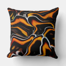 Abstraktes Kissen für das Rust Wave Muster