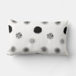 Abstraktes Kissen mit strukturiertem Kreis