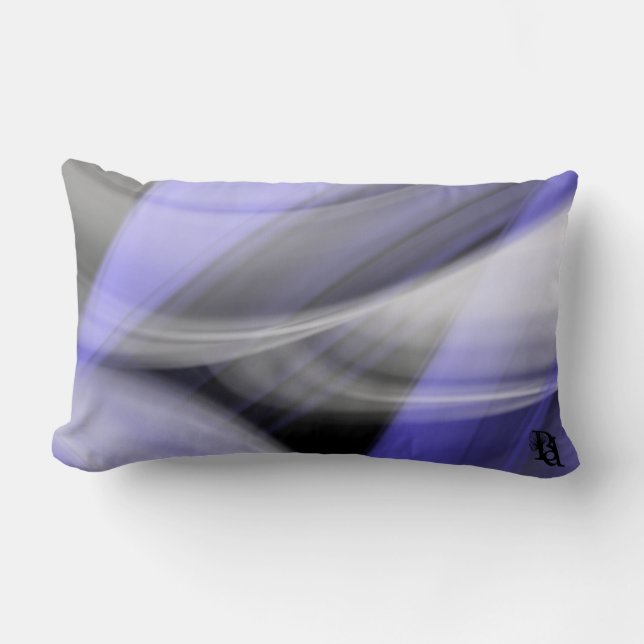 Abstraktes Kissen Trend Lavender Violet (Vorderseite)