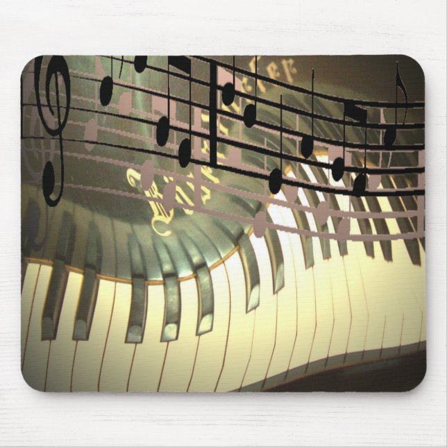 Abstraktes Klavier Mousepad (Vorne)