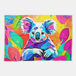 Abstraktes Koala-Design Geschirrtuch