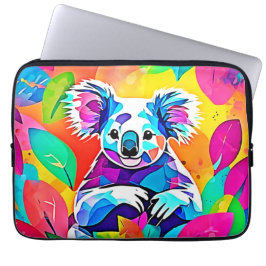 Abstraktes Koala-Design Laptopschutzhülle
