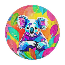 Abstraktes Koala-Design Schneidebrett