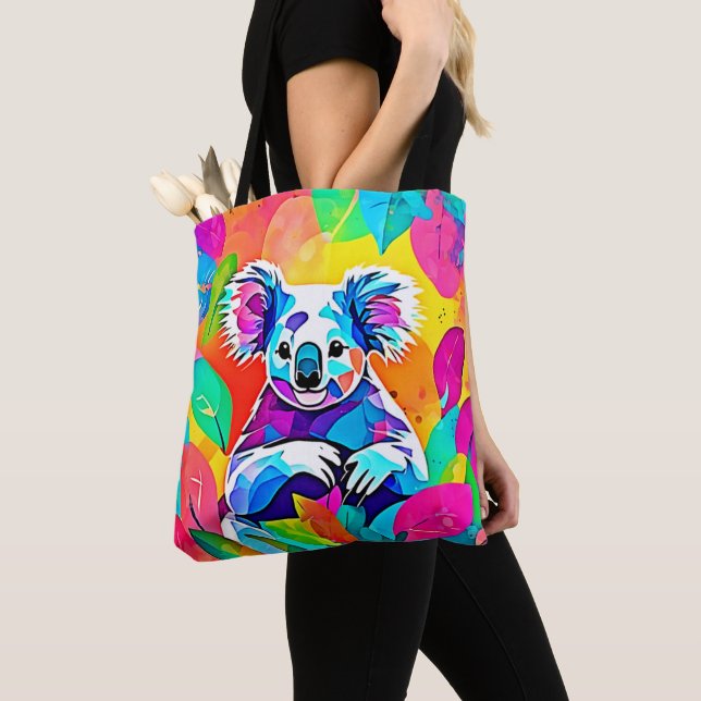 Abstraktes Koala-Design Tasche (Von Nahem)