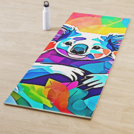 Abstraktes Koala-Design Yogamatte