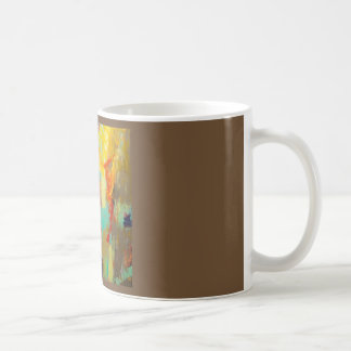Abstraktes Koffeinsummen Kaffeetasse